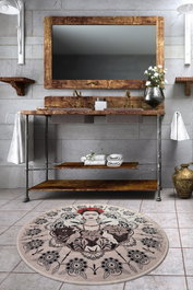 Mijölnir Frida Round (100) Alfombrilla de baño Multicolor